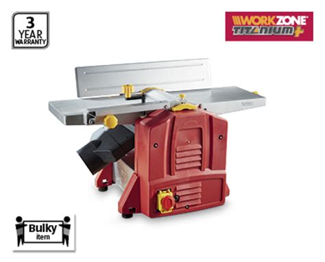 This tool can be used with ease thanks to the soft grip handle and dust ejection from both the left and the right. . Aldi workzone planer thicknesser